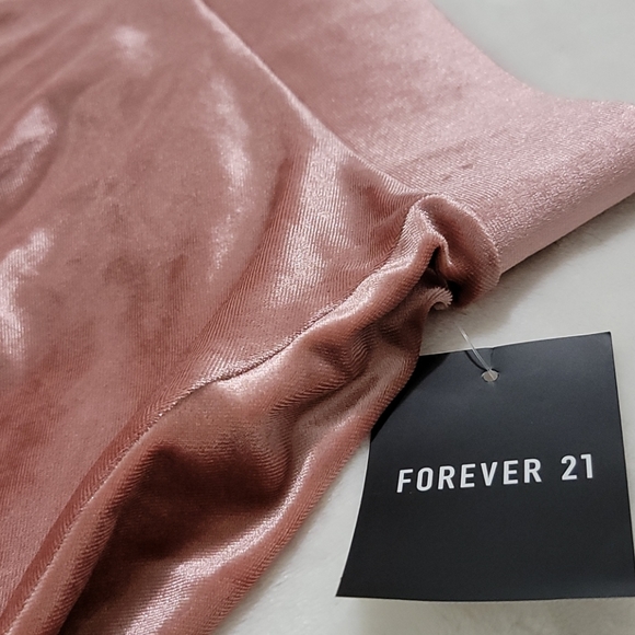 🦄 SOFT SHINE VELVET SKATER SKIRT DUSTY ROSE PINK - Picture 3 of 7